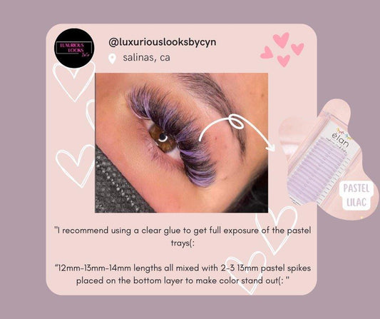 PASTEL COLORS 0.05 cashmere mink lashes