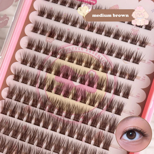 rumi BROWN lash cluster book