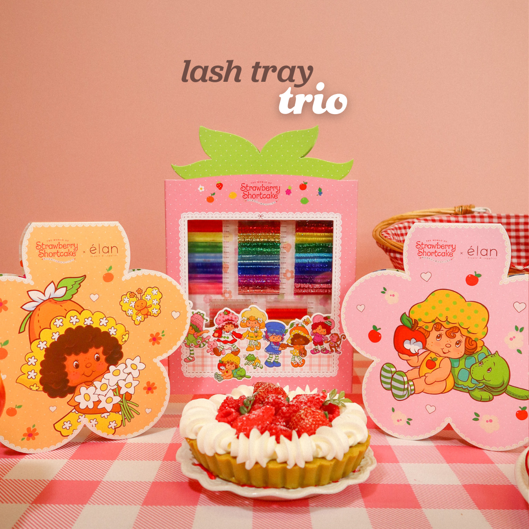 STRAWBERRY SHORTCAKE lash tray trio