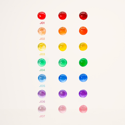 rainbow jelly gel polish collection