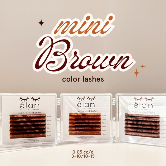 MINI BROWN color lashes