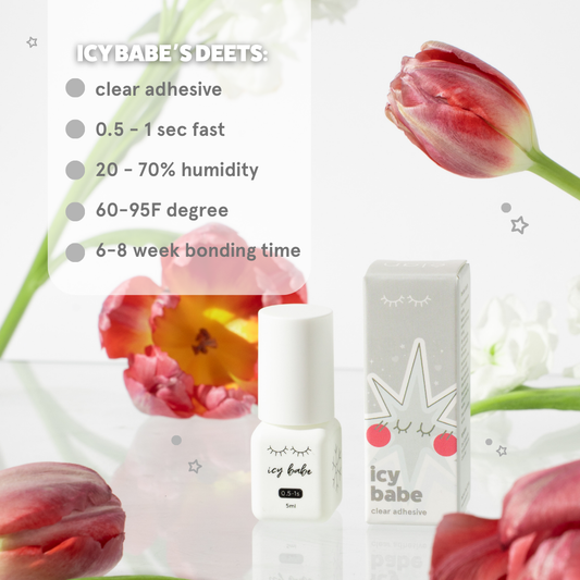 ICY BABE clear adhesive