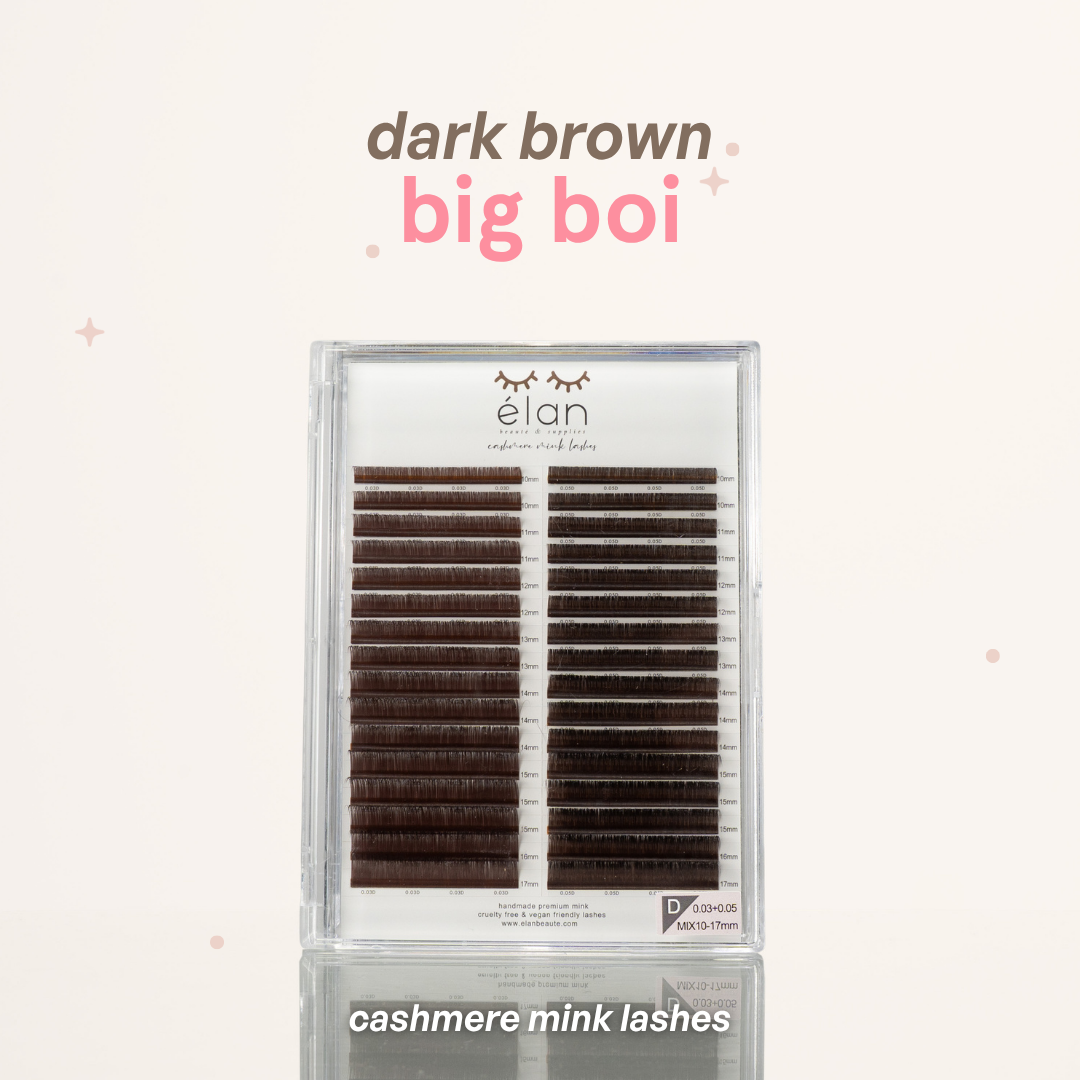 the BIG BOI 0.03+0.05 DARK BROWN mix tray