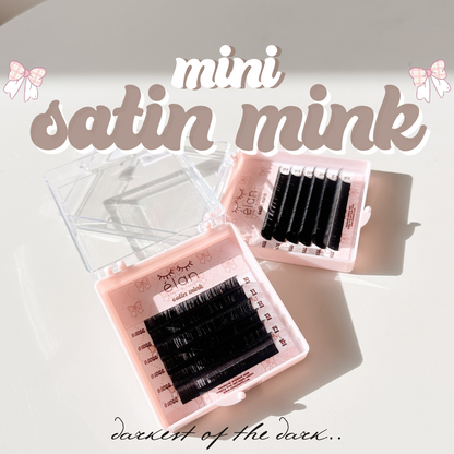 MINI TESTER TRAY- satin mink (DARKEST lashes) 🎀