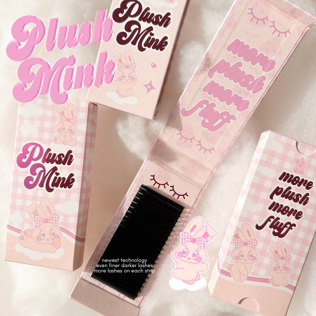 0.03 PLUSH MINK lash trays (PLUSH +FLUFF) 🐰