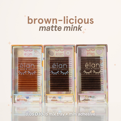 BROWN-LICIOUS matte mink brown lashes