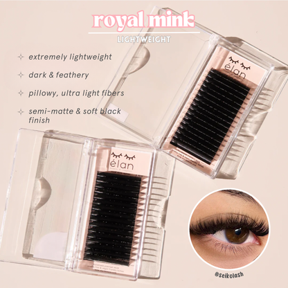 0.01 ROYAL MINK lash trays (lightest lashes) 👑