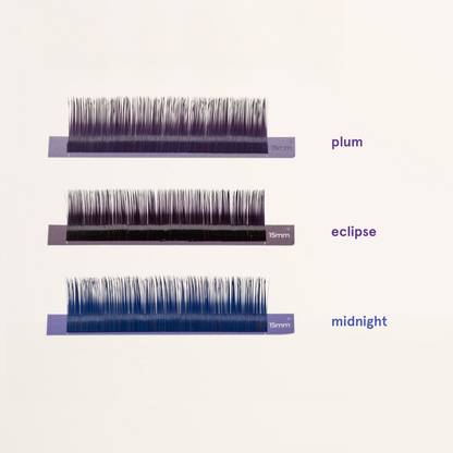 midnight matte NUE color lashes