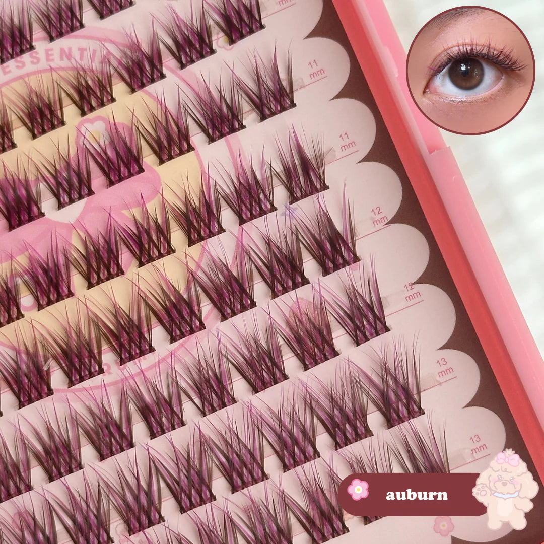 rumi BROWN lash cluster book