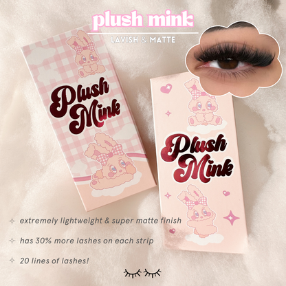 0.07 PLUSH MINK lash trays (PLUSH +FLUFF) 🐰