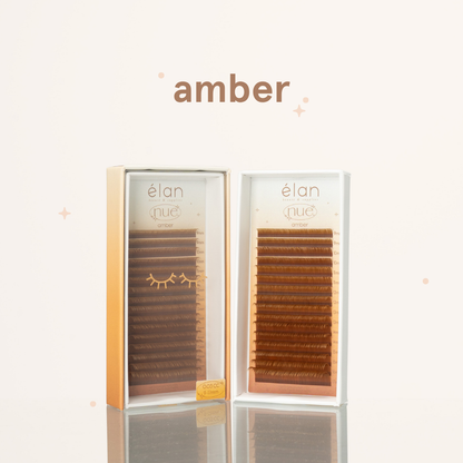 the NUE collection shade-matching color lashes