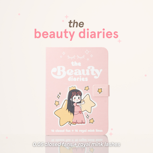 BEAUTY DIARIES 0.05 closed fans + royal mink lashes