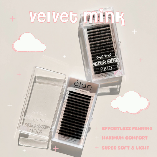 L CURL velvet mink lashes ☁️