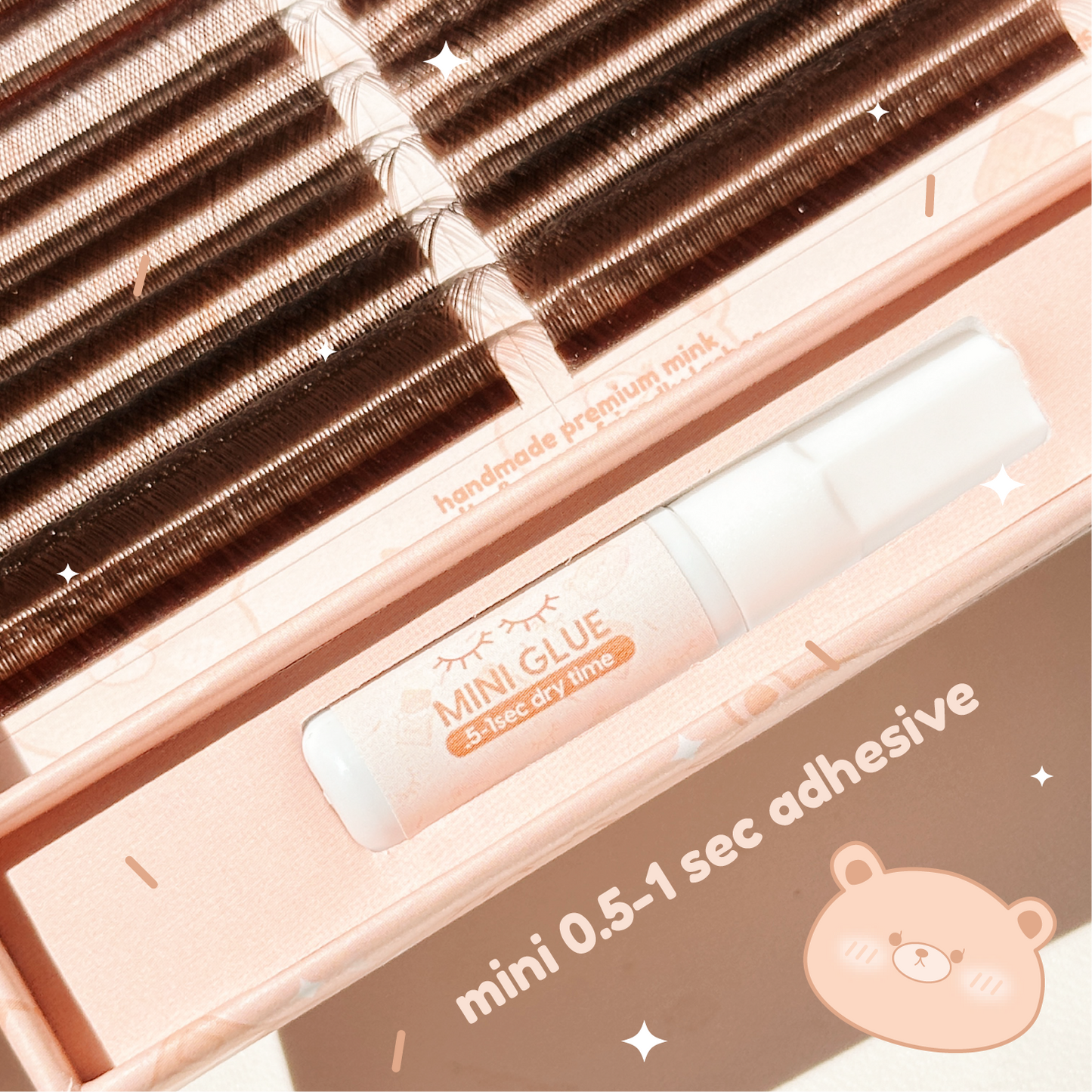 brown YY lashes (+mini adhesive)